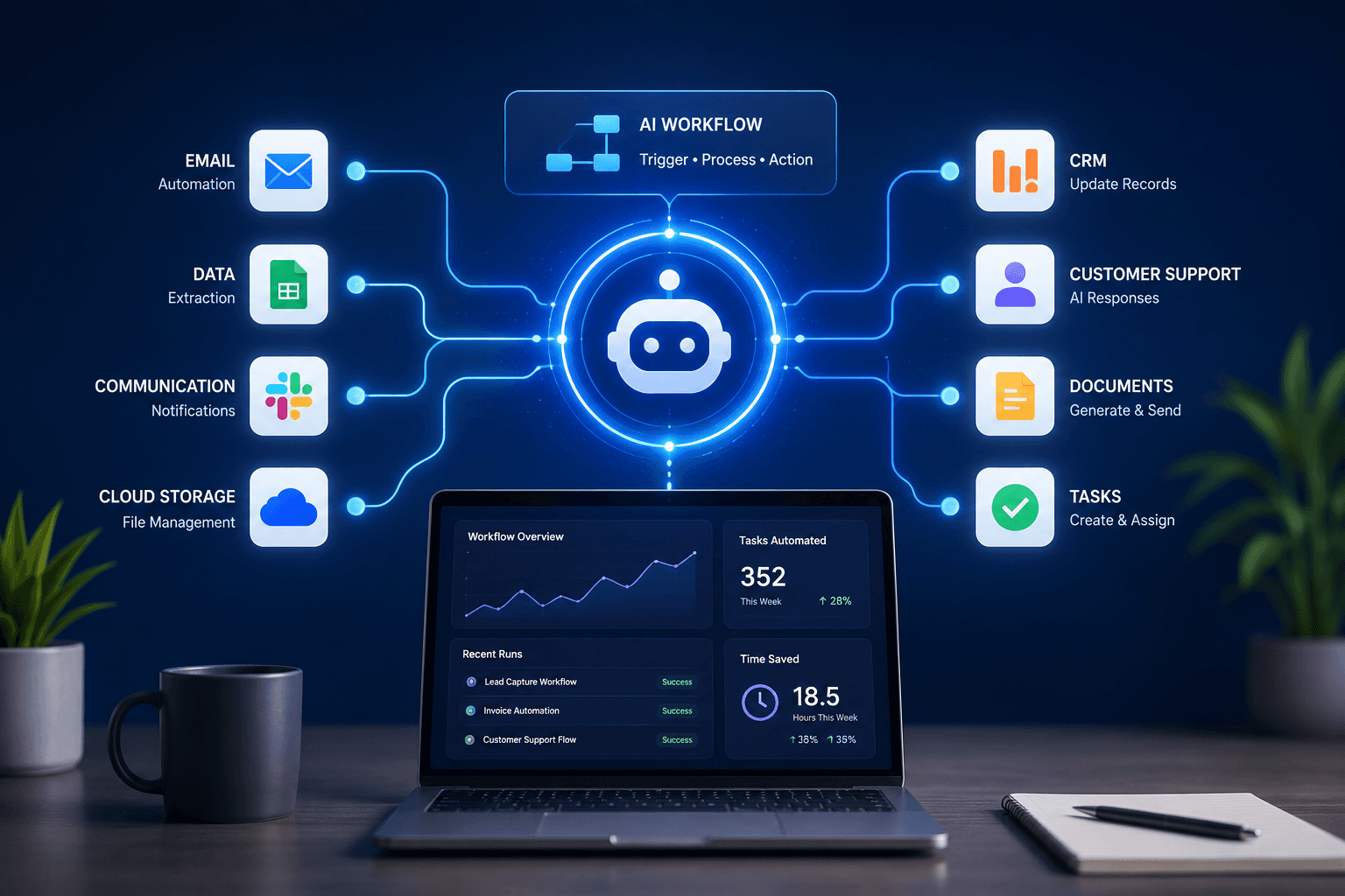 AI Automation Workflows: How Smart Businesses Save Time, Reduce Costs, and Scale Faster